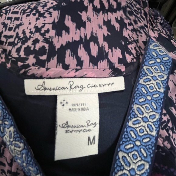 AMERICAN RAG CIE ENERGY PURPLE BOHO FLOWY SLEEVELESS DRESS SIZE MEDIUM PREOWNED - Picture 3 of 5